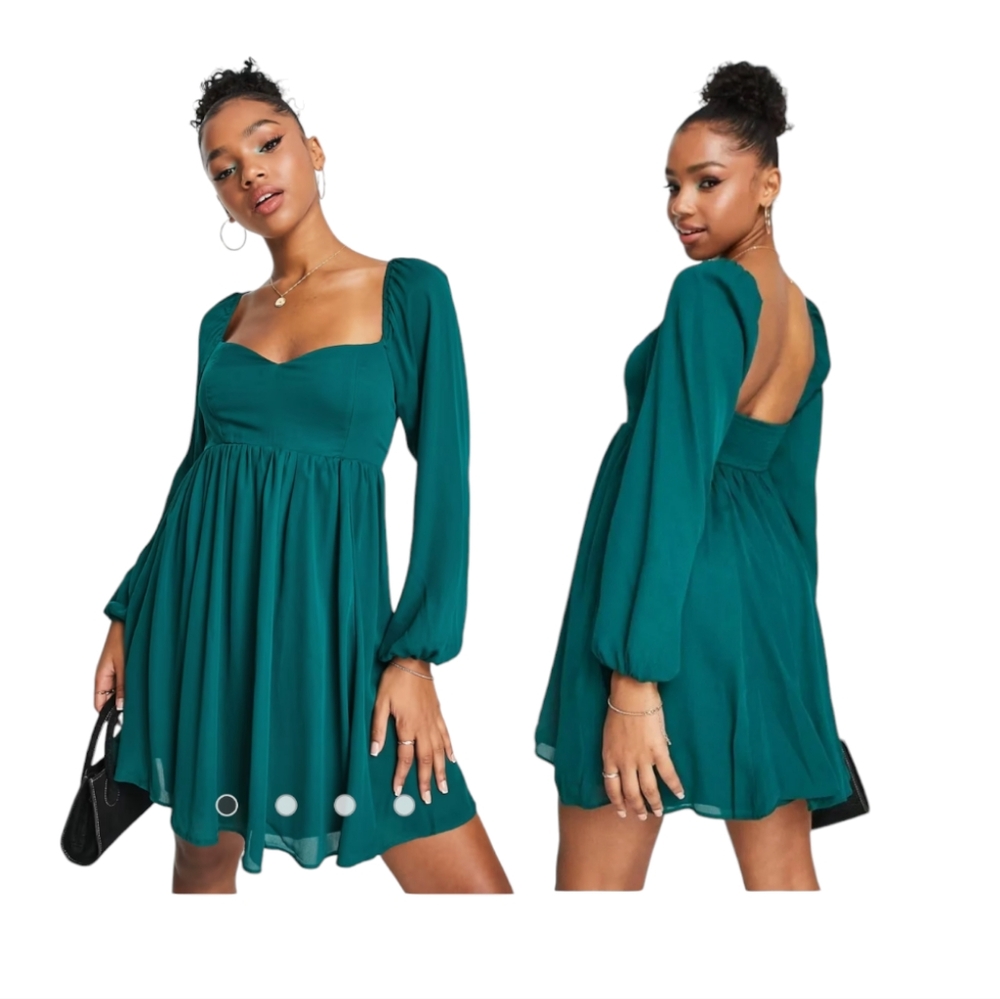 Abercrombie & Fitch Teal Mini Dress